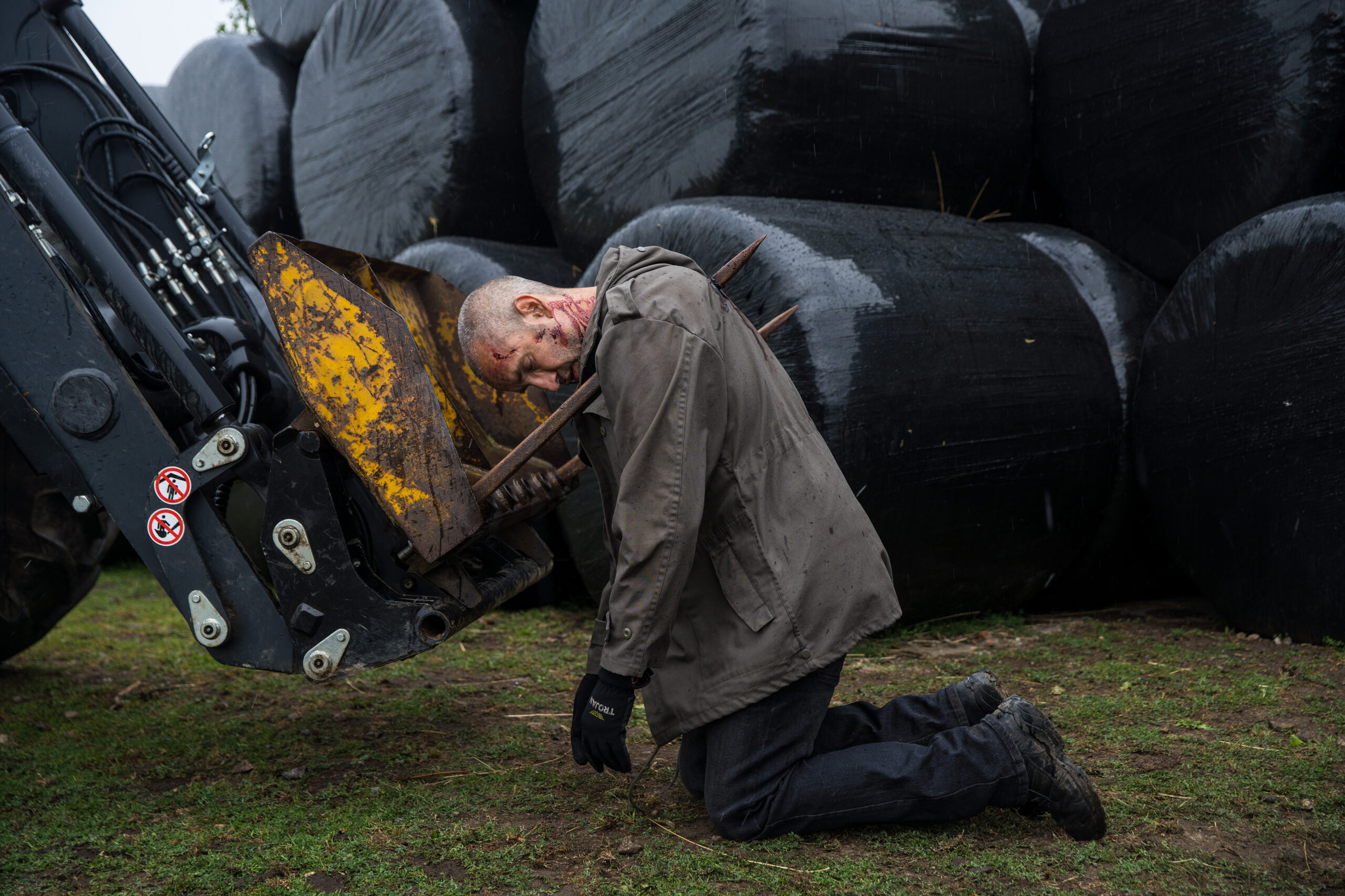 Sam was impaled on machinery in Emmerdale