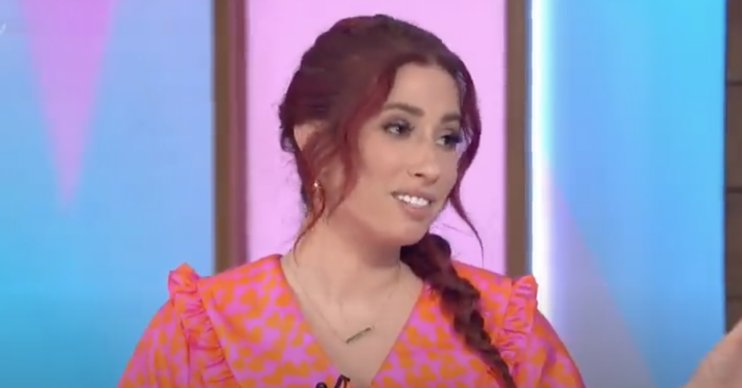 Stacey Solomon talking on Loose Women