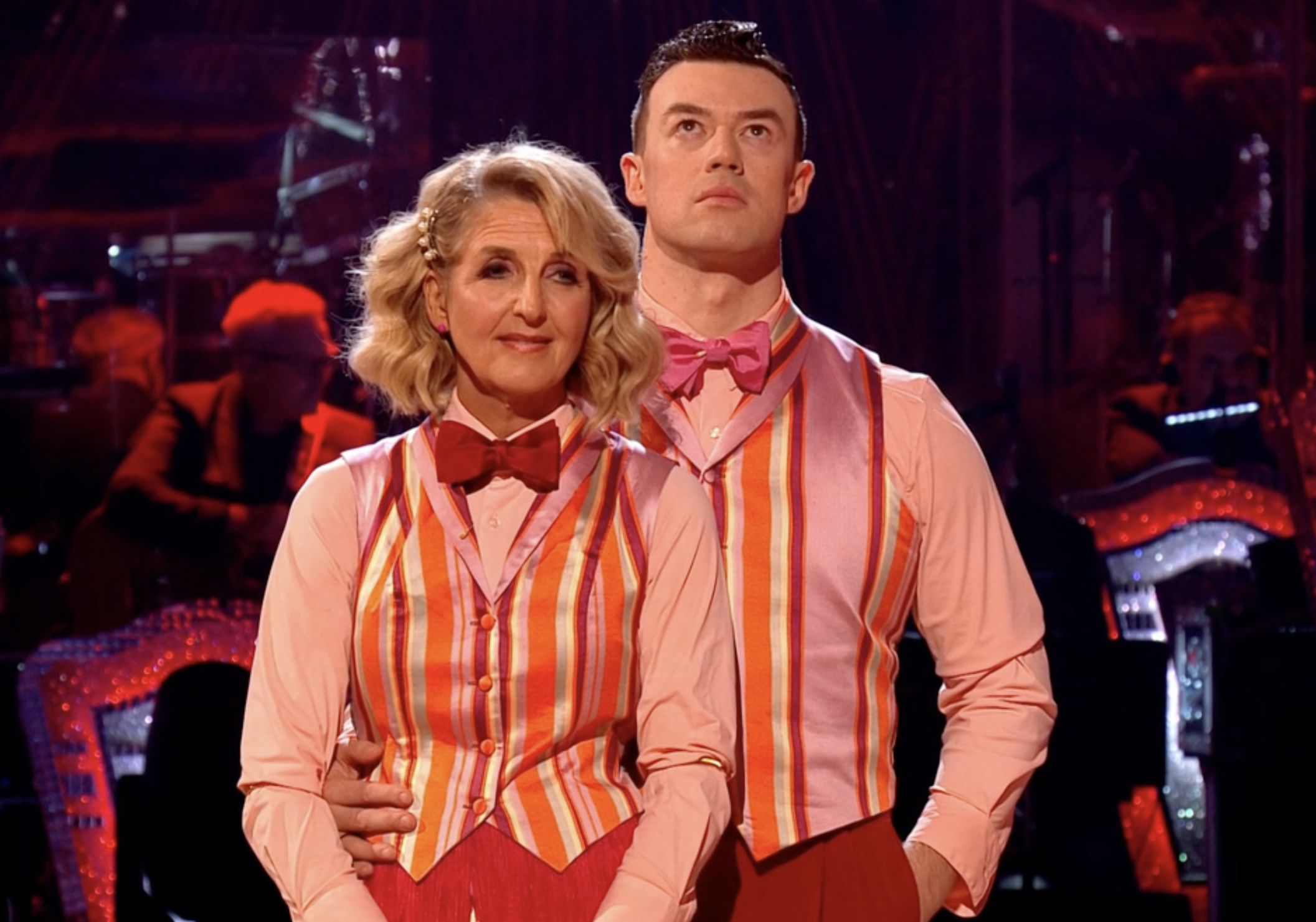 Kaye Adams and Kai Widderington on Strictly Results