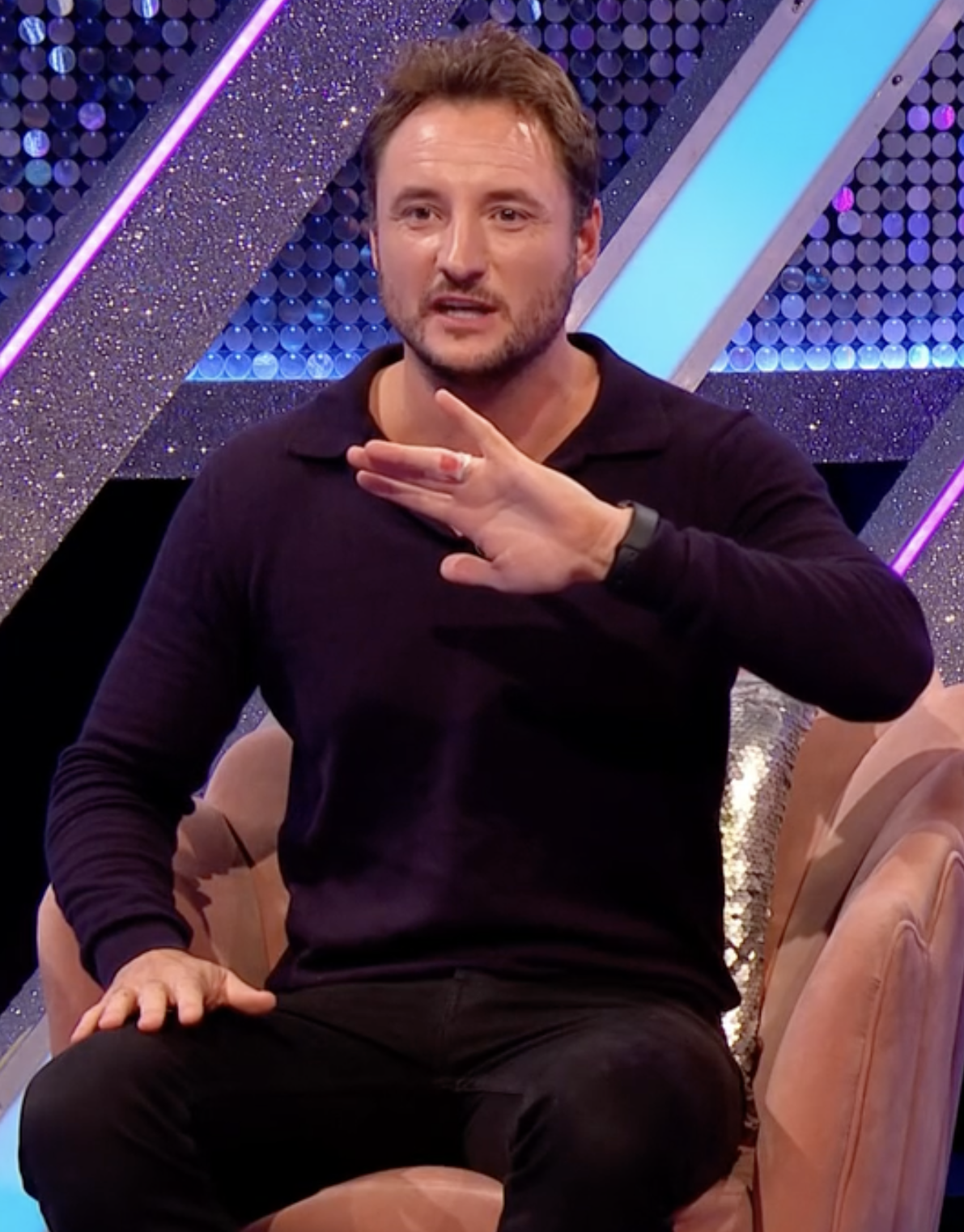 James Bye shoes off his injury on Strictly It Takes Two