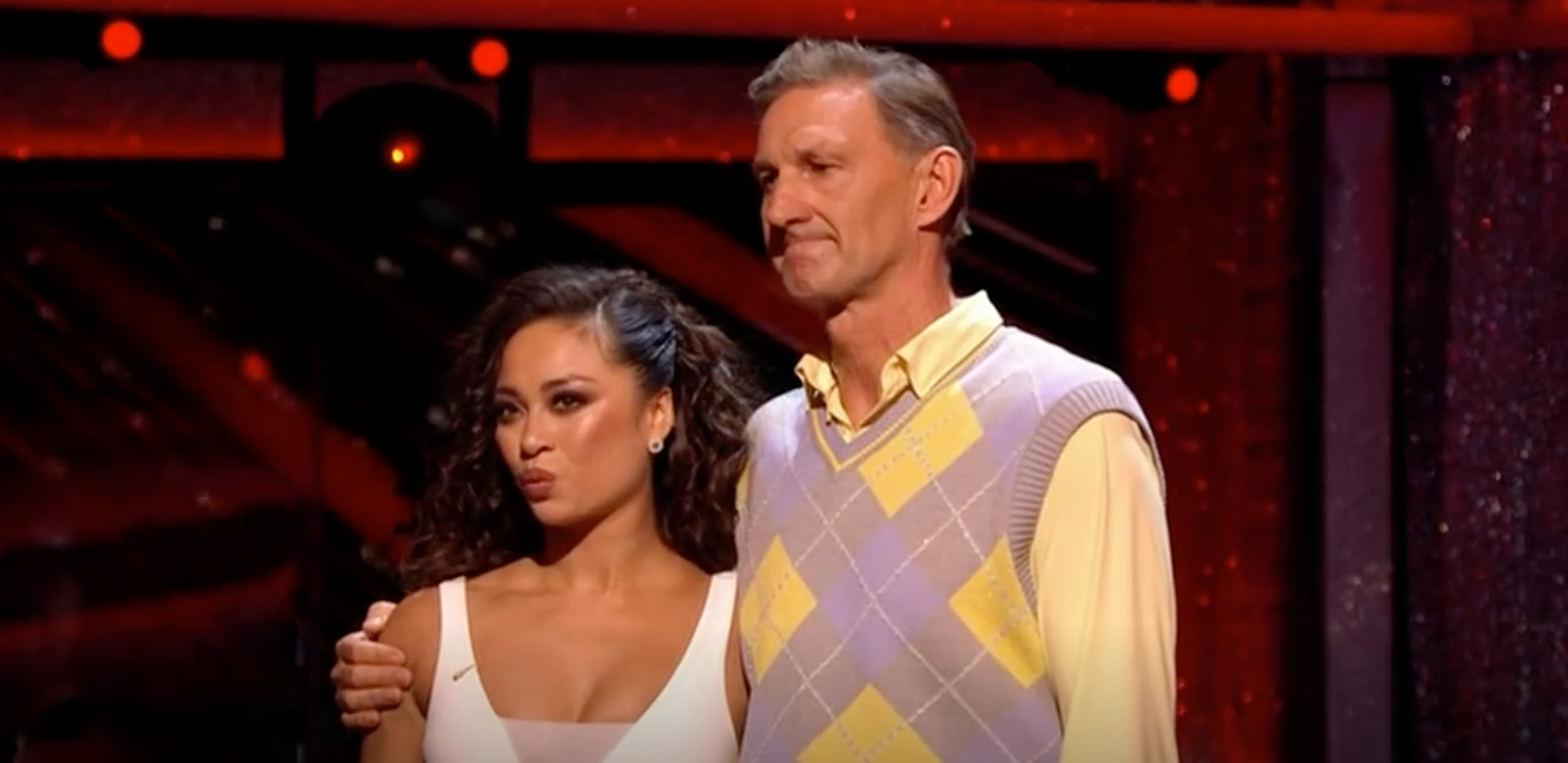 Tony Adams and Katya Jones on Strictly Come Dancing 