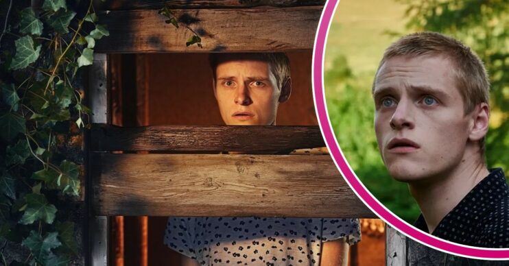 Lewis Gribben looking scared in Somewhere Boy