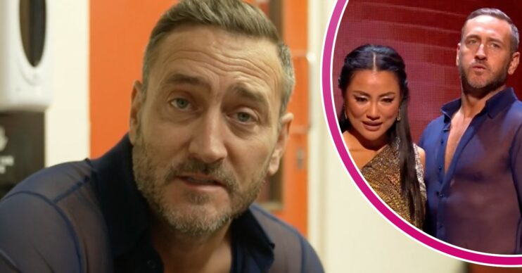 Strictly star Will Mellor speaks to camera, and looks relieved with Nancy Xu