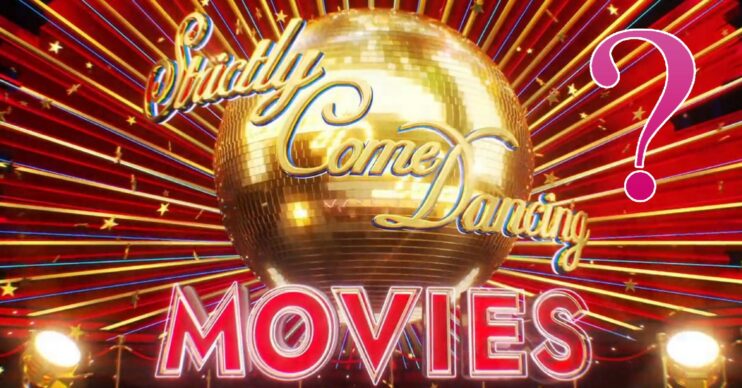 Strictly Come Dancing movie week logo and question mark