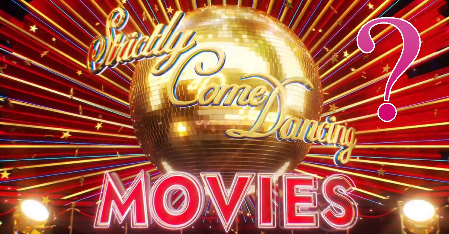 Strictly Come Dancing movie week logo and question mark