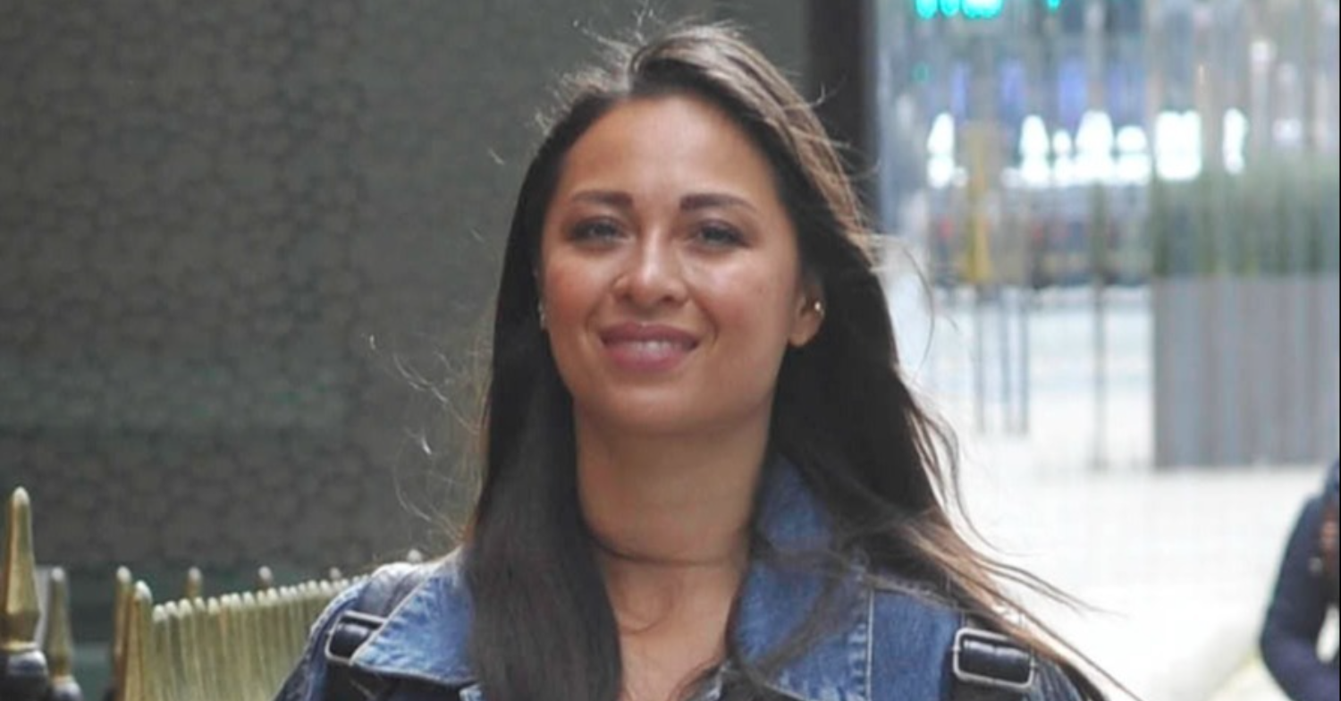 Katya smiling in the street