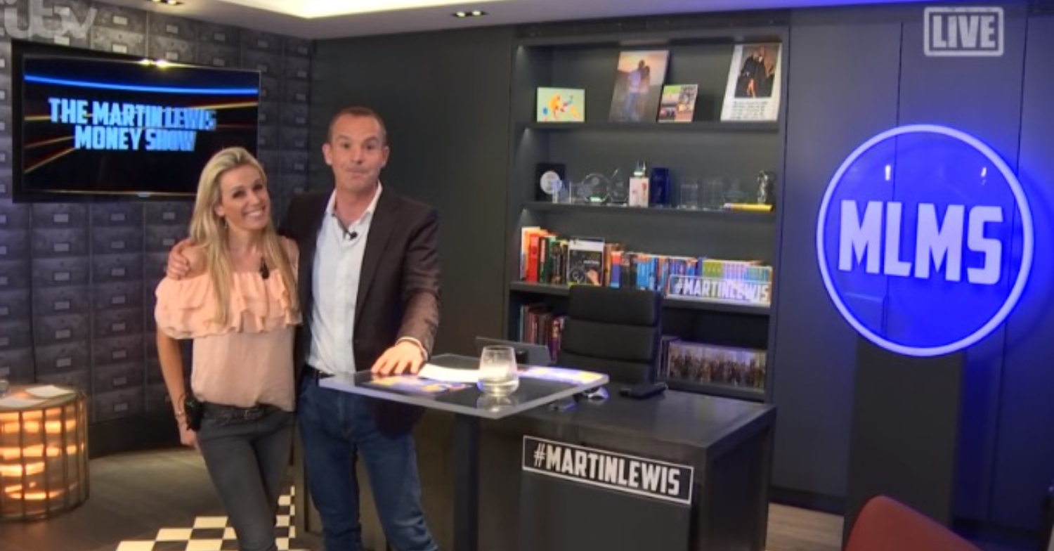 Martin Lewis and Lara back in 2020