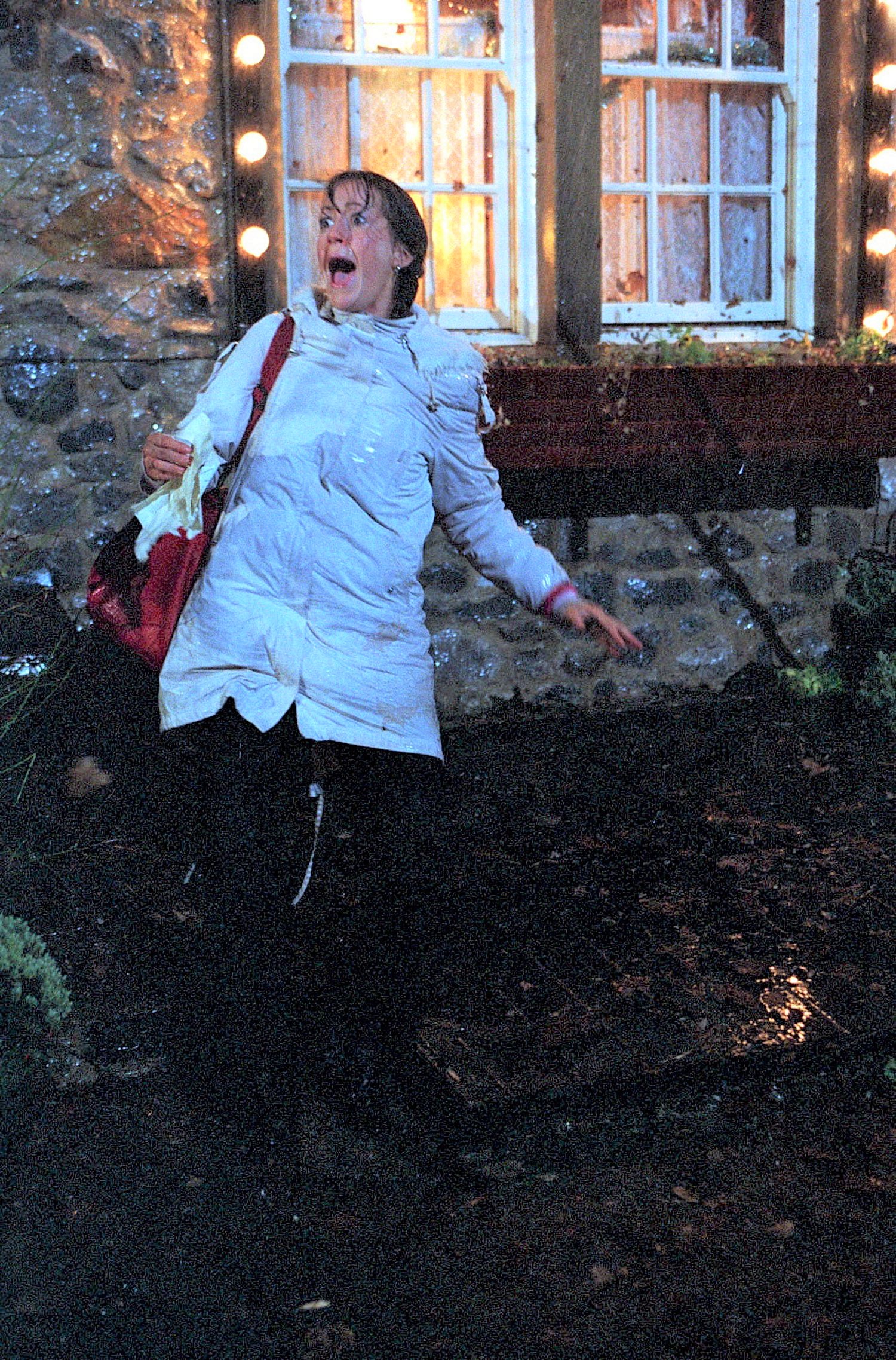 Emmerdale 50th anniversary top 10: Tricia looks up into the sky and screams