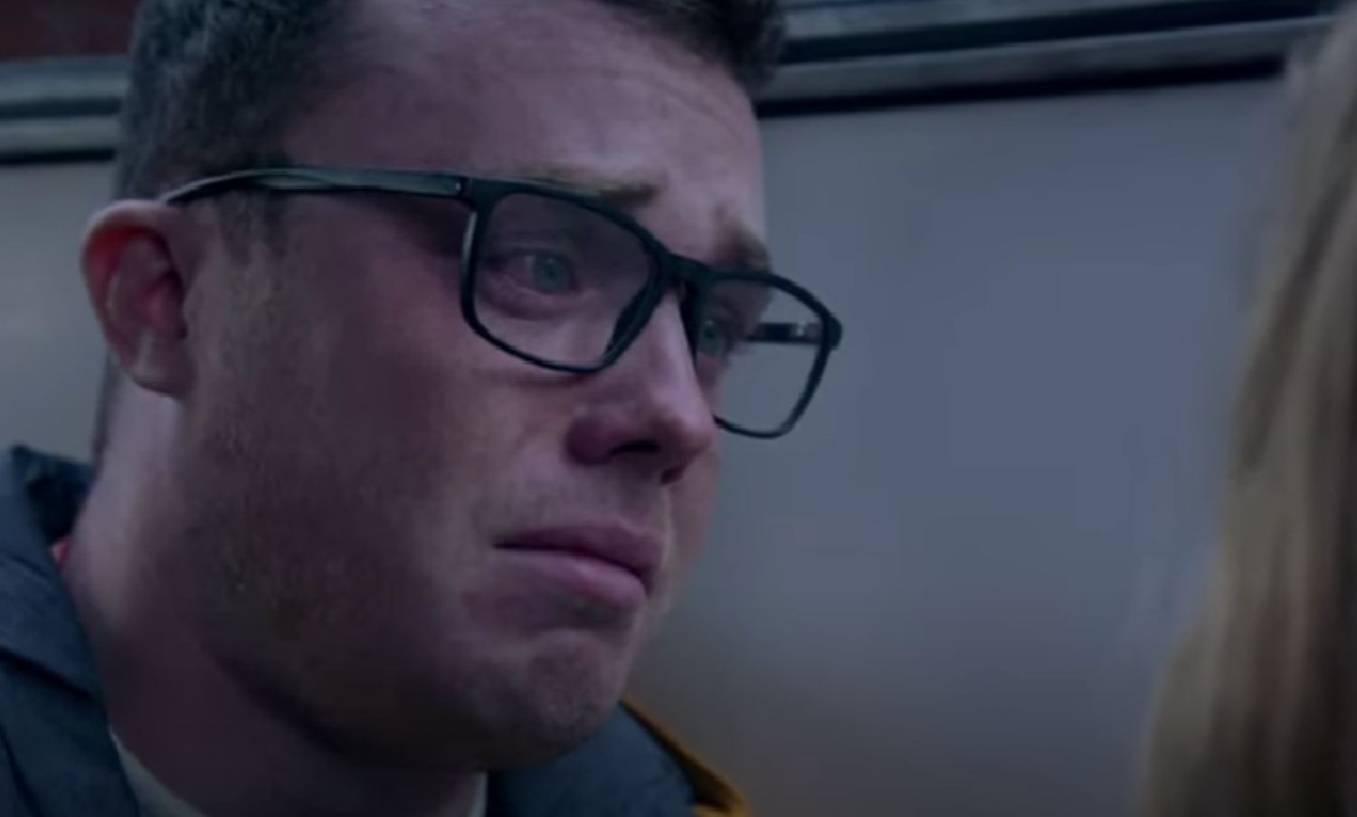 Emmerdale Vinny crying by Liv's side 