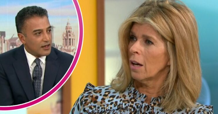 Adil Ray and Kate Garraway on GMB today