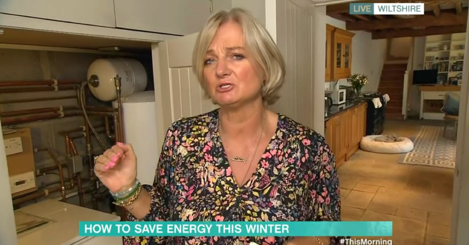 Alice Beer at home on This Morning today