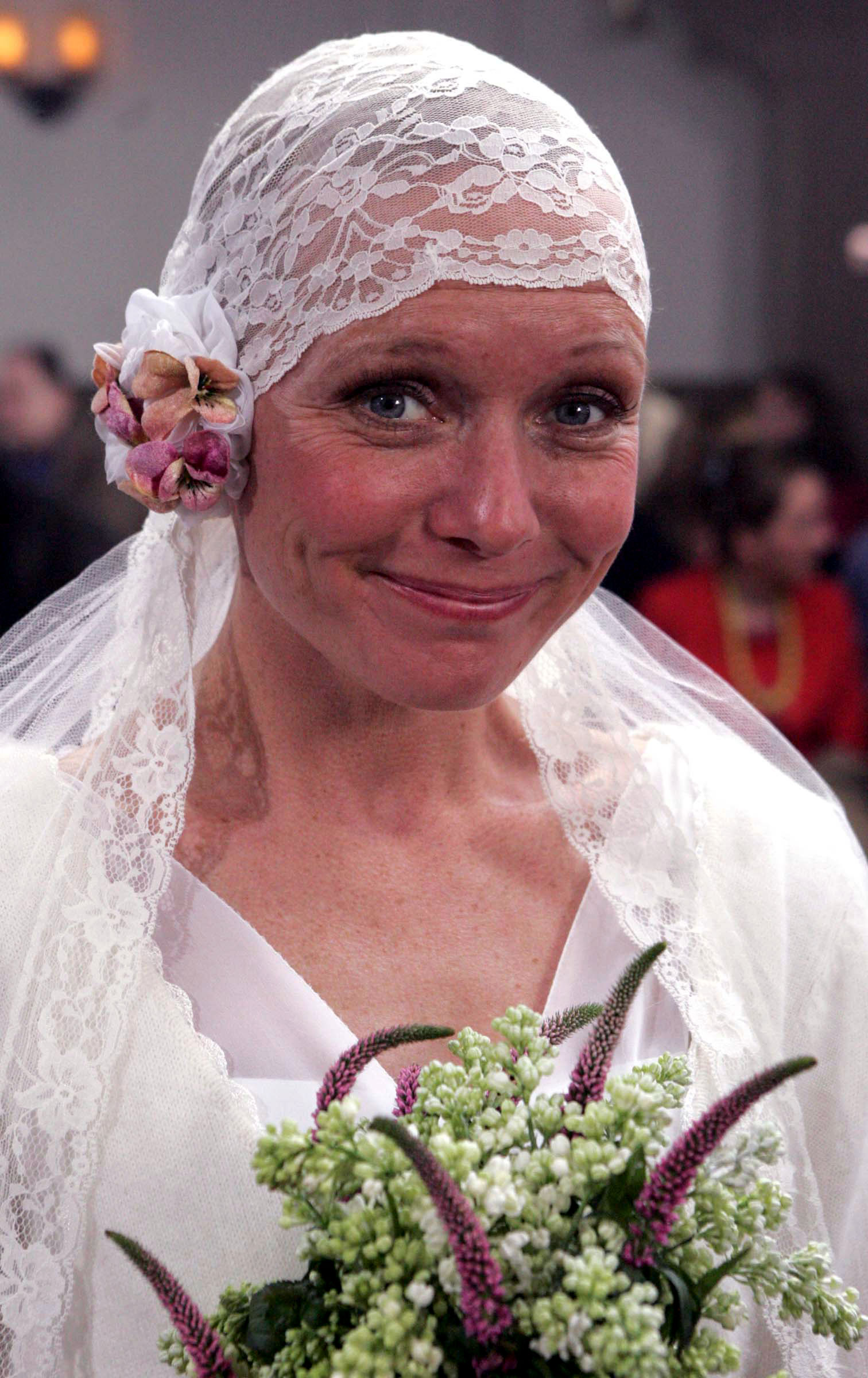 Alice Dingle on her wedding day 