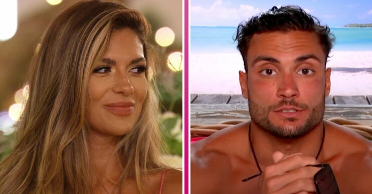 Ekin-Su and Davide on Love Island 2022