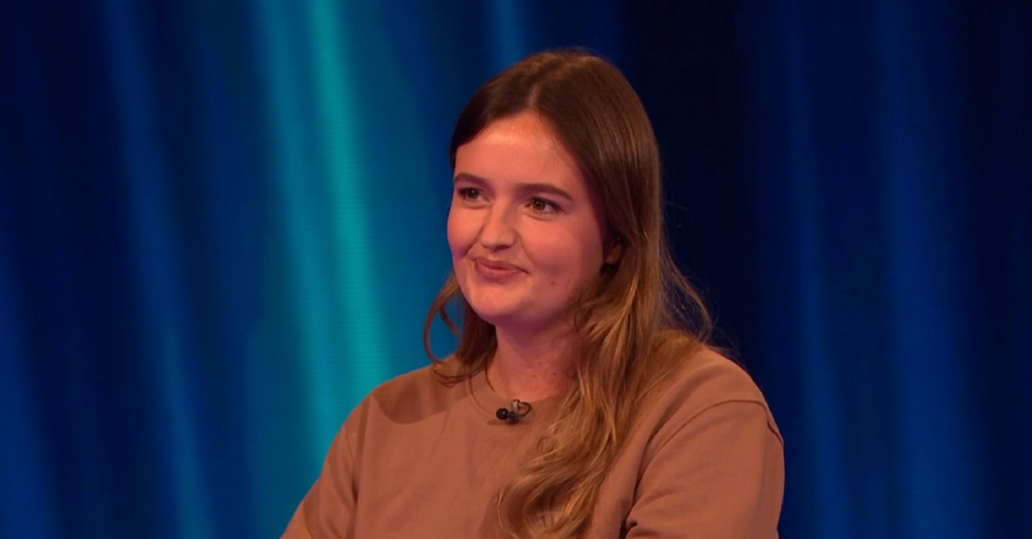 Ellie smiling on Tipping Point 