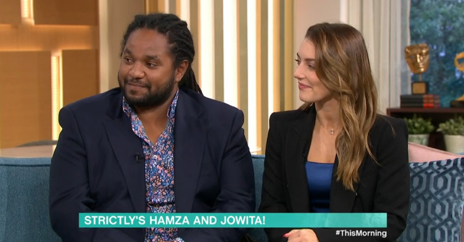 Strictly Come Dancing 2022 Hamza Yassin and Jowita Przystal on This Morning today