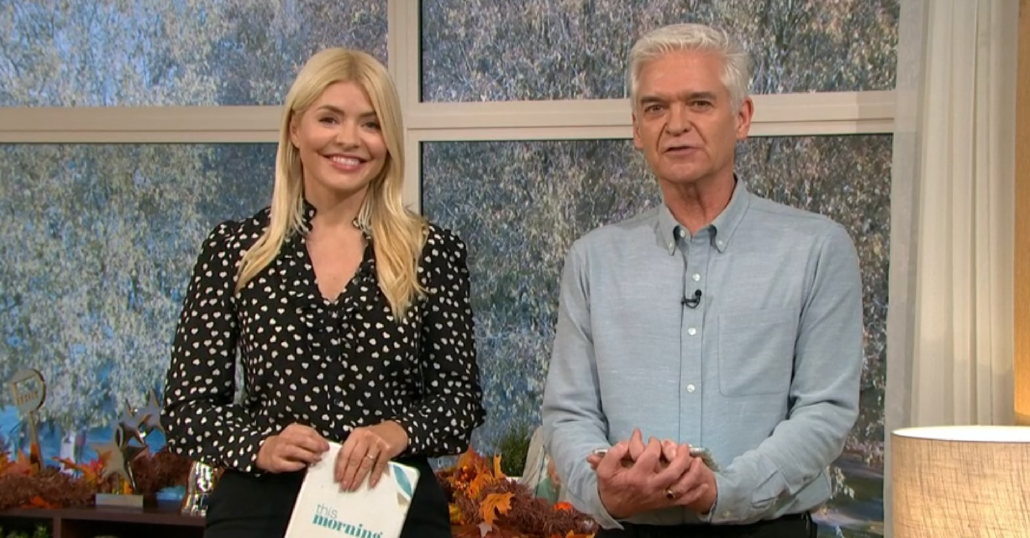 Holly Willoughby and Phillip Schofield on This Morning today 