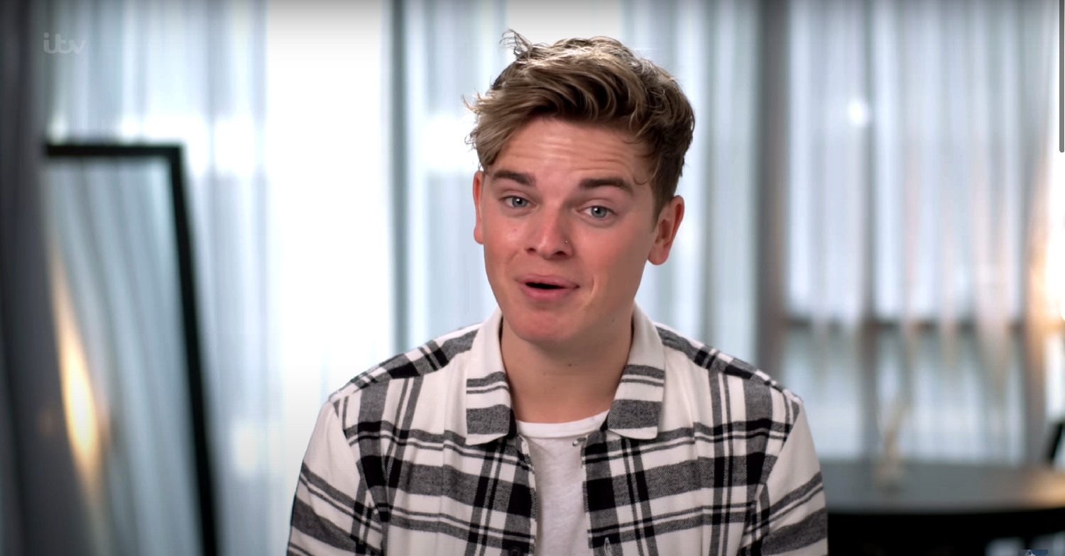 Jack Maynard speaking to camera on I'm A Celebrity