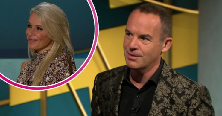 Martin lewis and his wife Lara on his show