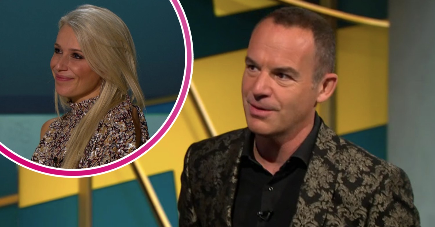 Martin lewis and his wife Lara on his show