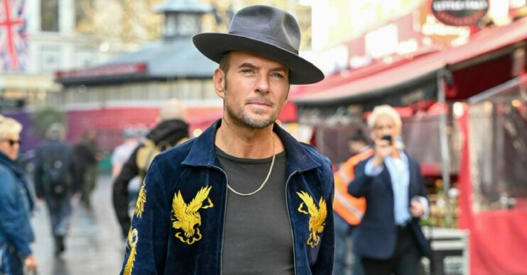 Strictly star Matt Goss smiling outside radio studios