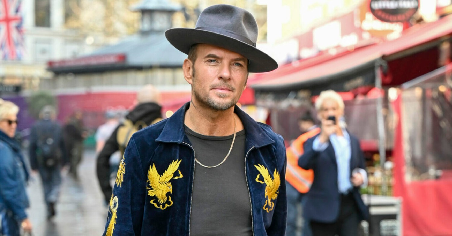 Strictly star Matt Goss smiling outside radio studios