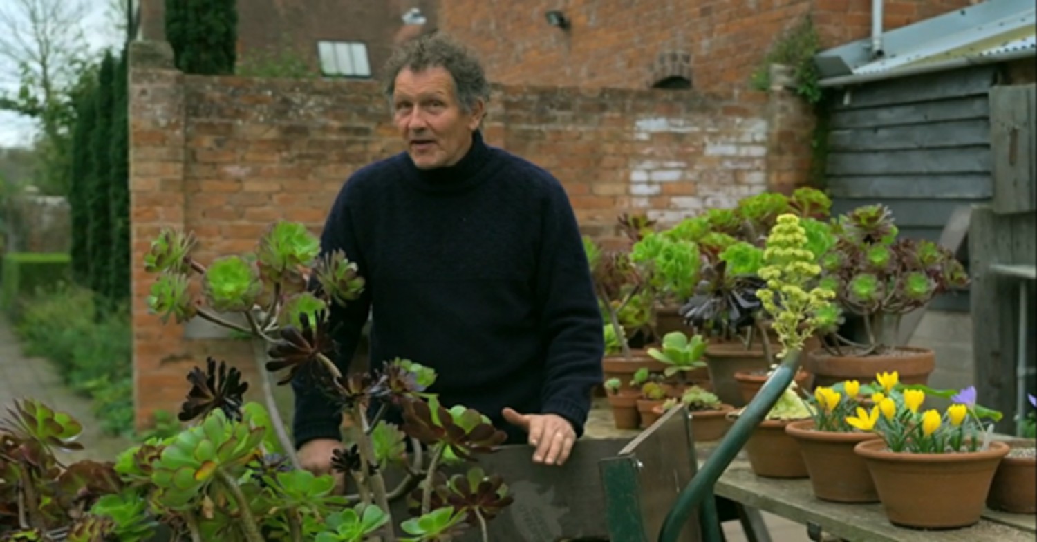 Monty Don in his garden on Gardeners' World