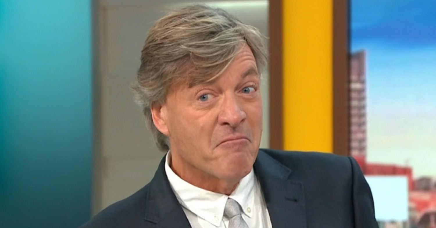Richard Madeley pulling a face on GMB today