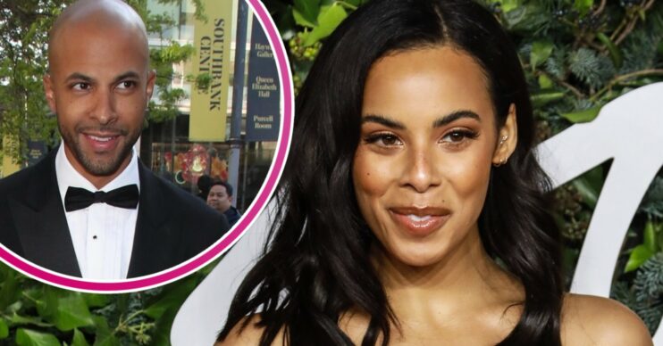 Rochelle and Marvin Humes smiling on a night out