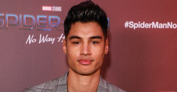 Dancing On Ice star Siva Kaneswaran smiling at Spiderman event