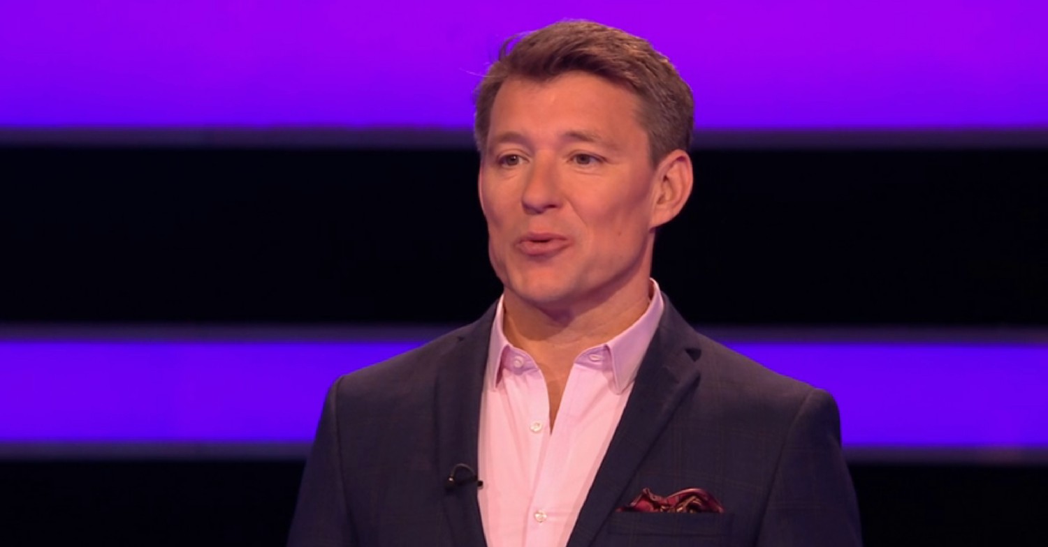 Ben Shephard smirking on Tipping Point 