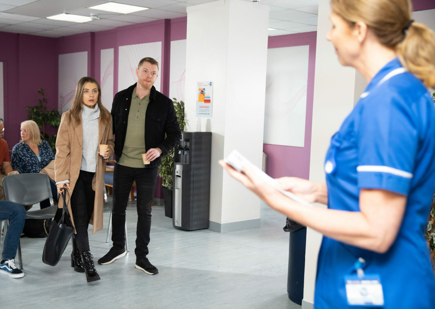 Daisy and Daniel looks worried as they're called in by the nurse
