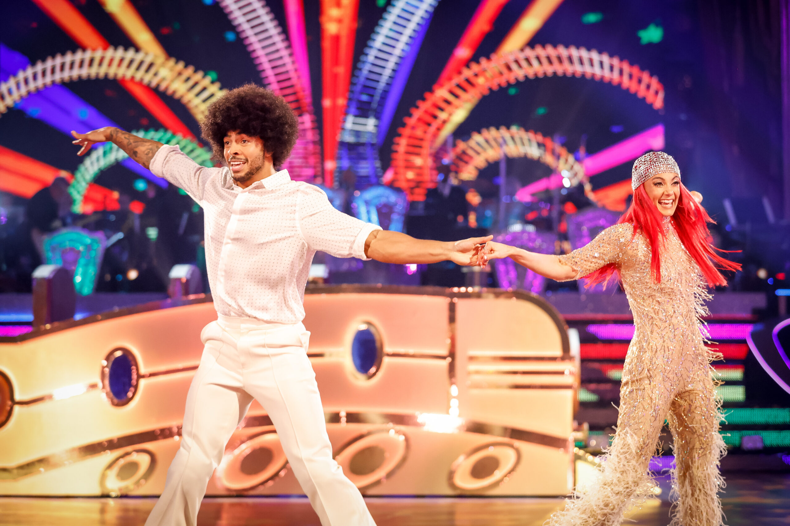 Tyler West and Dianne Buswell dancing on Strictly