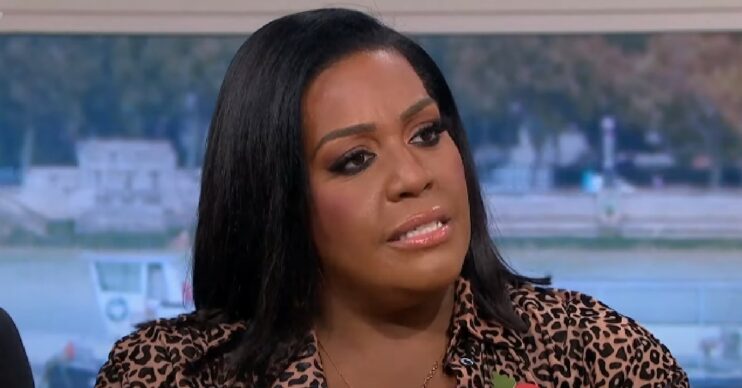 Alison Hammond speaking on This Morning today