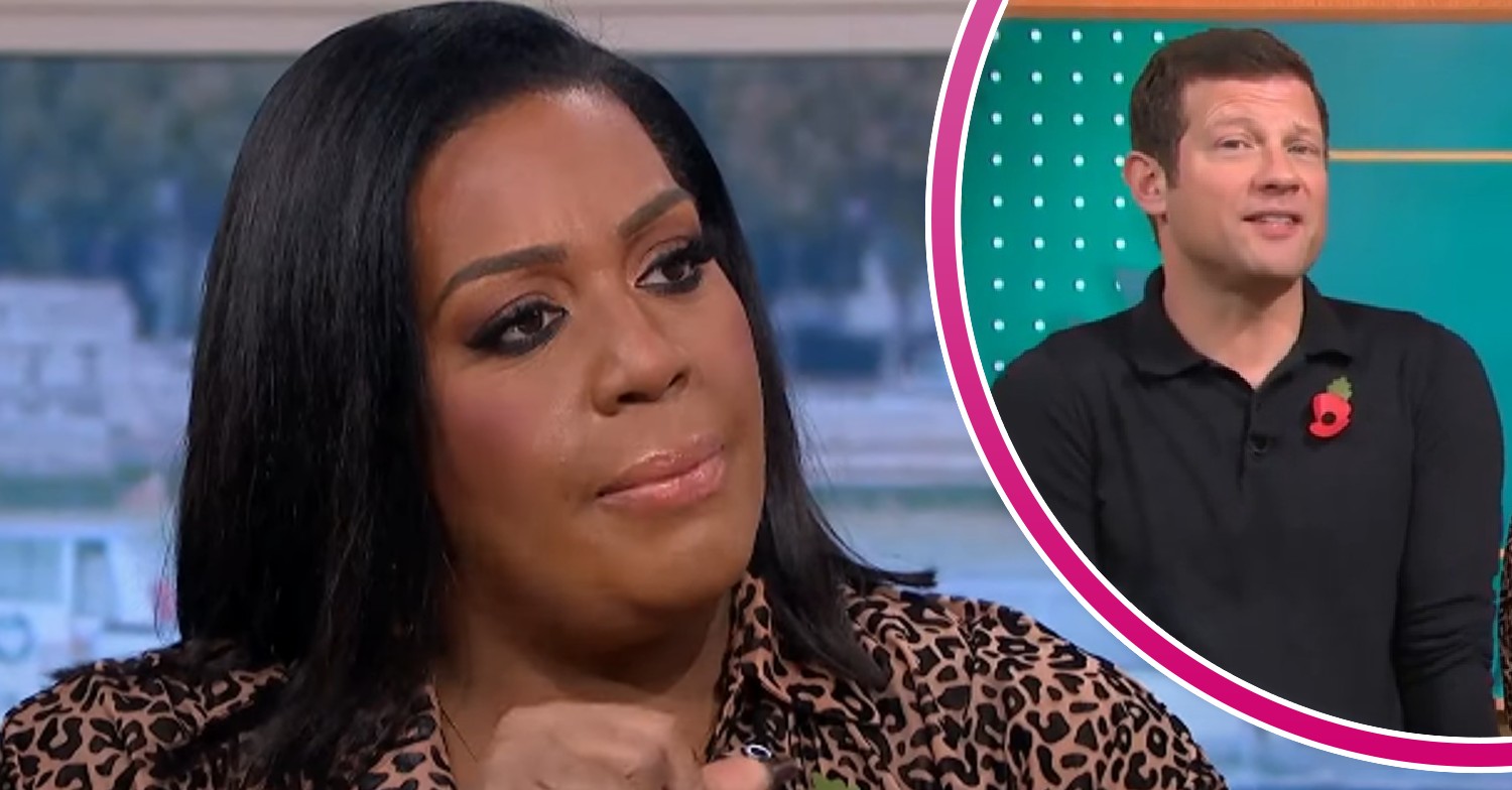 Alison Hammond and Dermot O'Leary look serious on This Morning