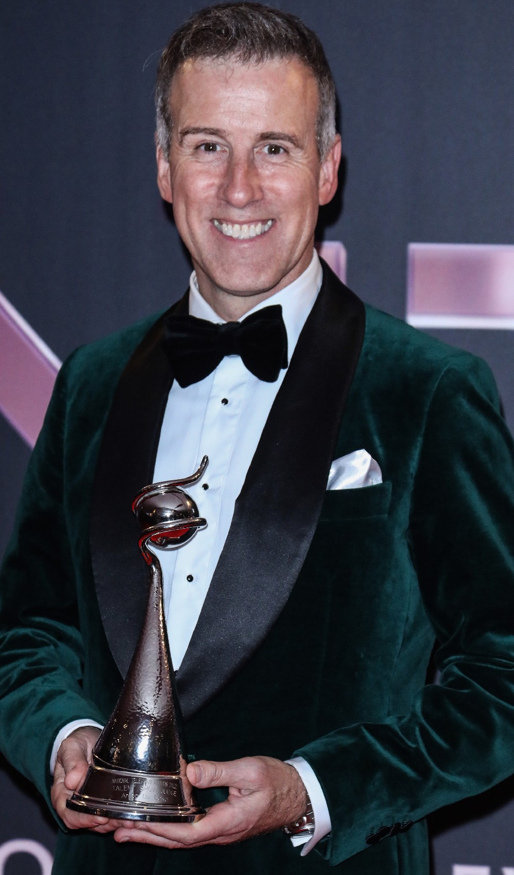 Anton Du Beke smiling with NTA at awards