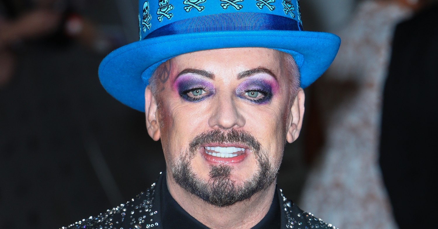 I'm a Celeb star Boy George smiling