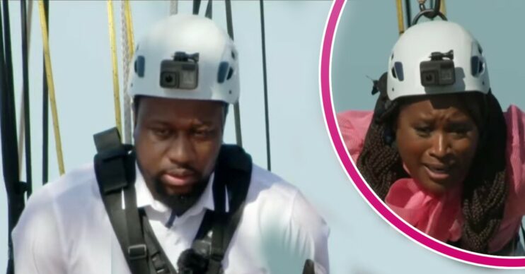 Charlene and Babatunde Aleshe on I'm A Celebrity