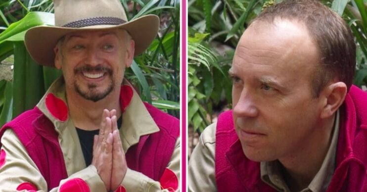 Boy George prays, Matt Hancock looks miersable