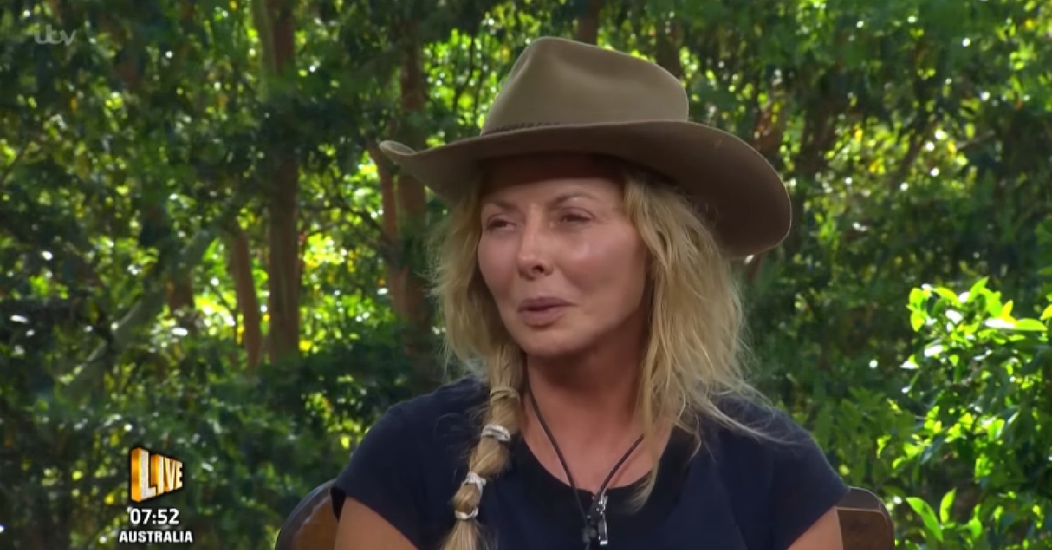 Carol Vorderman talking on I'm A Celebrity