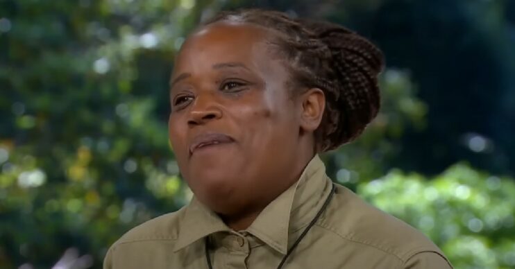 Charlene White during I'm A Celeb exit
