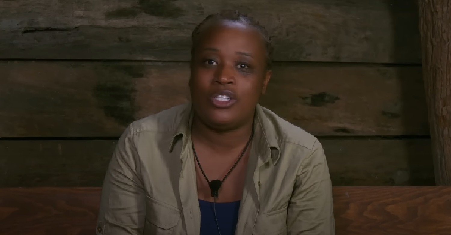 Charlene White talking in the Bush Telegraph on I'm A Celebrity