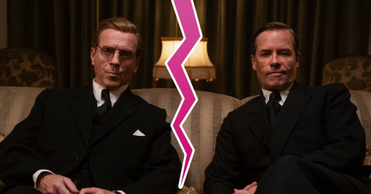 Damian Lewis and Guy Pearce in character in A Spy Among Friends