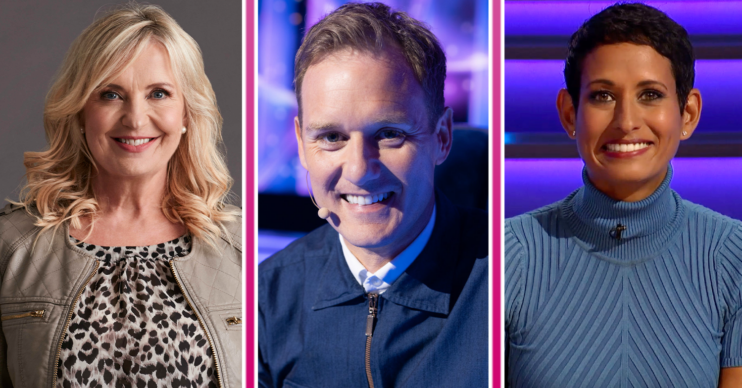 Carol Kirkwood, Dan Walker and Naga Munchetty smiling