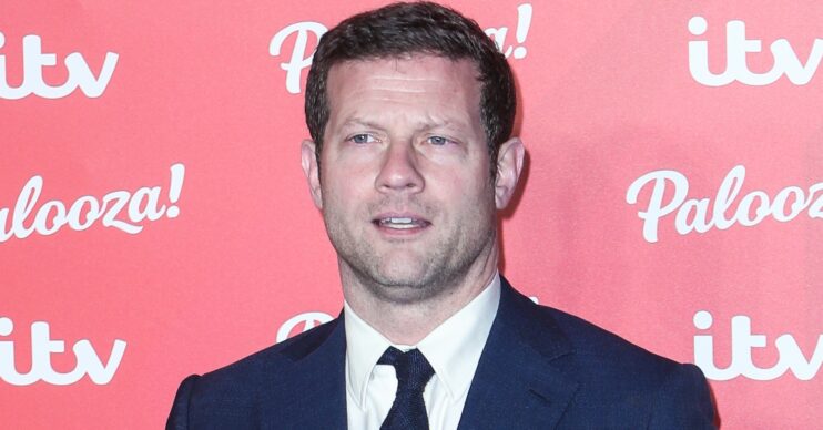 This Morning star Dermot O'Leary looking confused at ITV Palooza