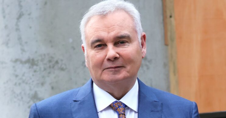 Eamonn Holmes wearing a navy suit