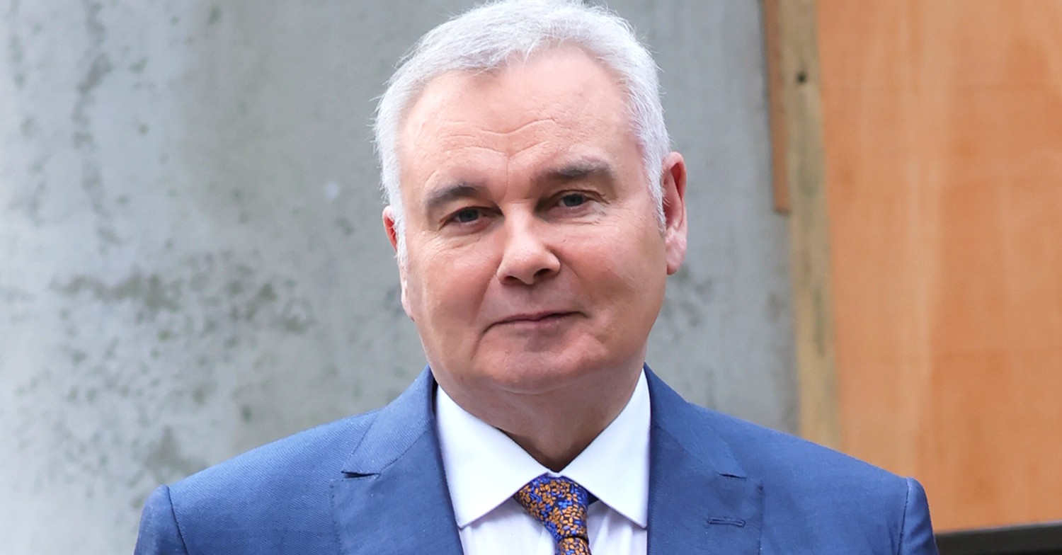 Eamonn Holmes wearing a navy suit