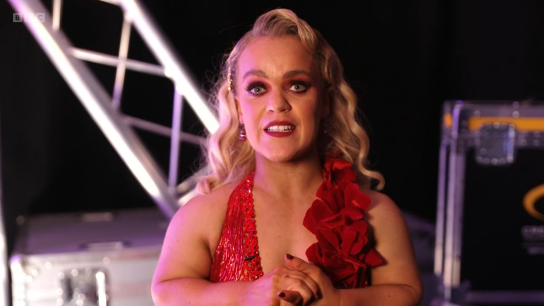 Ellie Simmonds speaking during Strictly