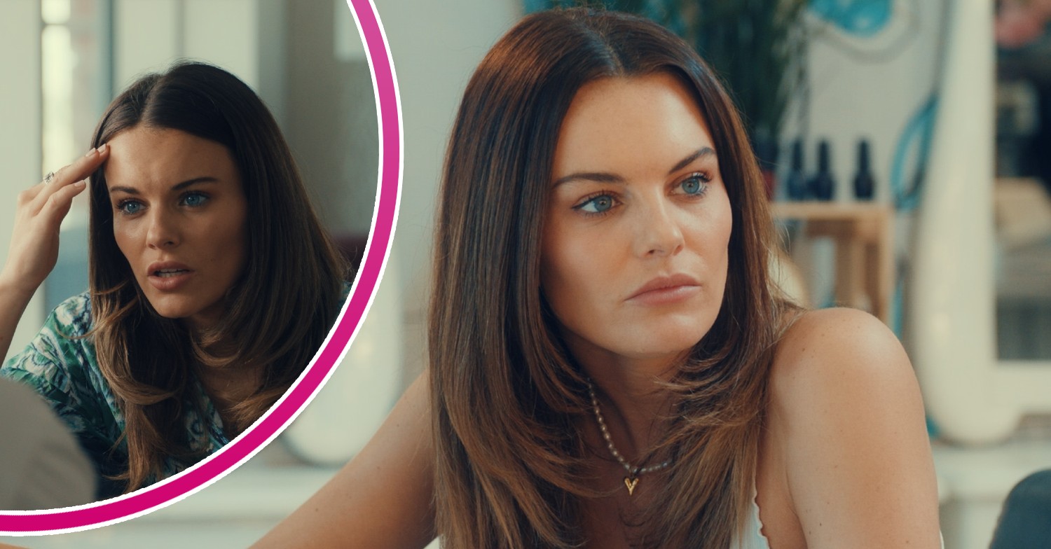 Emily Blackwell looking frustrated in Made In Chelsea
