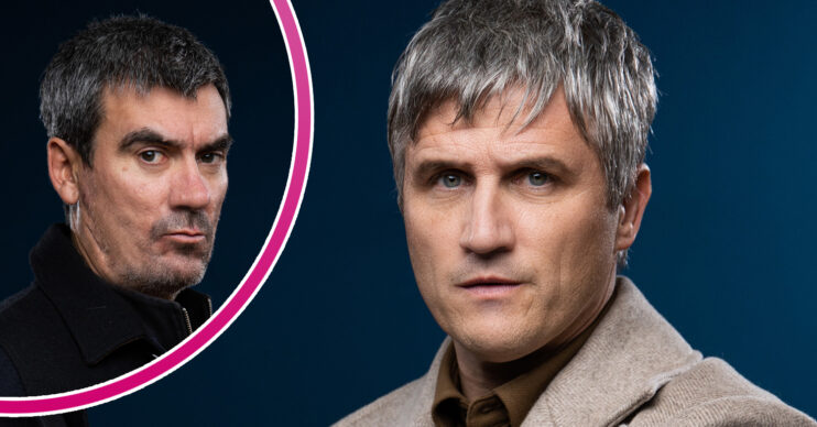 Emmerdale's Caleb is looking serious, and in a bubble, Cain is looking serious