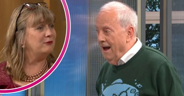 Gyles Brandreth and guest on This Morning today